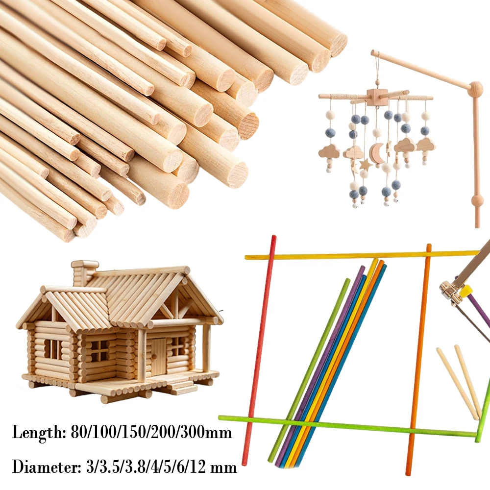 10-250Pcs Round Woo…