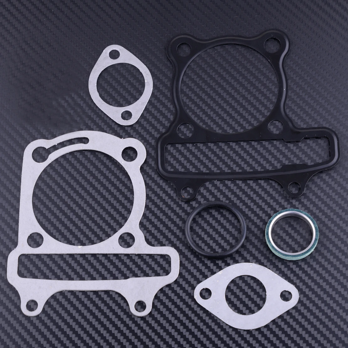 CITALL Motorcycle 6pcs Gasket Set Replacement Fit for Chinese GY6 Go-kart ATV Scooter Moped with 150cc 57.5-58.5 mm Cylinder