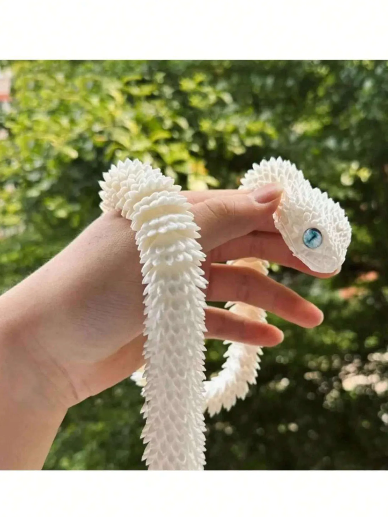 3D Printed Realistic Viper Snake Multicolor Animal Model Figurine Toy Decoration, Holiday Small Gift