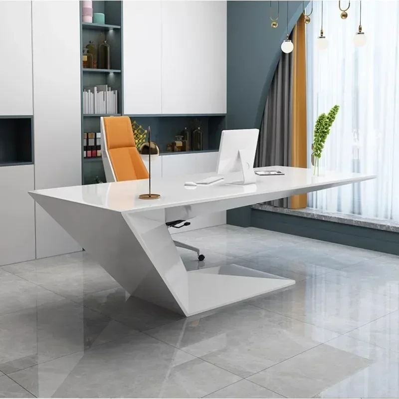 Weiße, moderne, ästhetische, luxuriöse, ergonomische Mesa Escritorio-Möbel