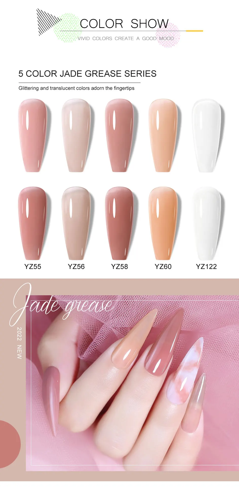 Clou Beaute Glitzer-Gel-Nagellacke, Winterfarbe, funkelnde Pailletten, Soak Off UV-LED-Lack, Nagelkunst-Dekoration, Basis-Top-Mantel – Detail 1