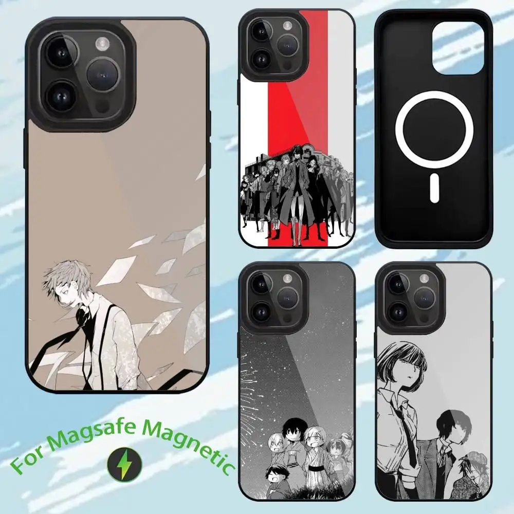 

Чехол для телефона Bungo Stray Dogs для iPhone 17,16,15,14,13,12,11, Plus, Pro, Max, чехол для беспроводной зарядки Magsafe
