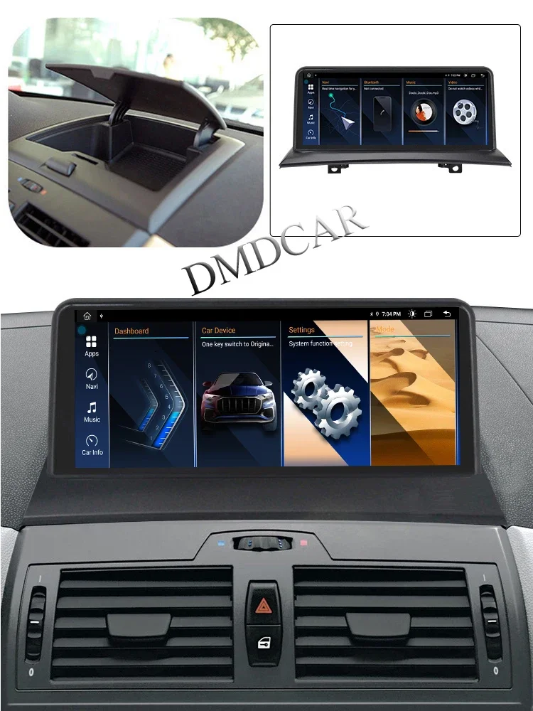 Android13 For Bmw X3 E83 GPS Navigation Car Multimedia Video Player Radio Stereo Wireless Apple Carplay Android Auto Screen WIFI