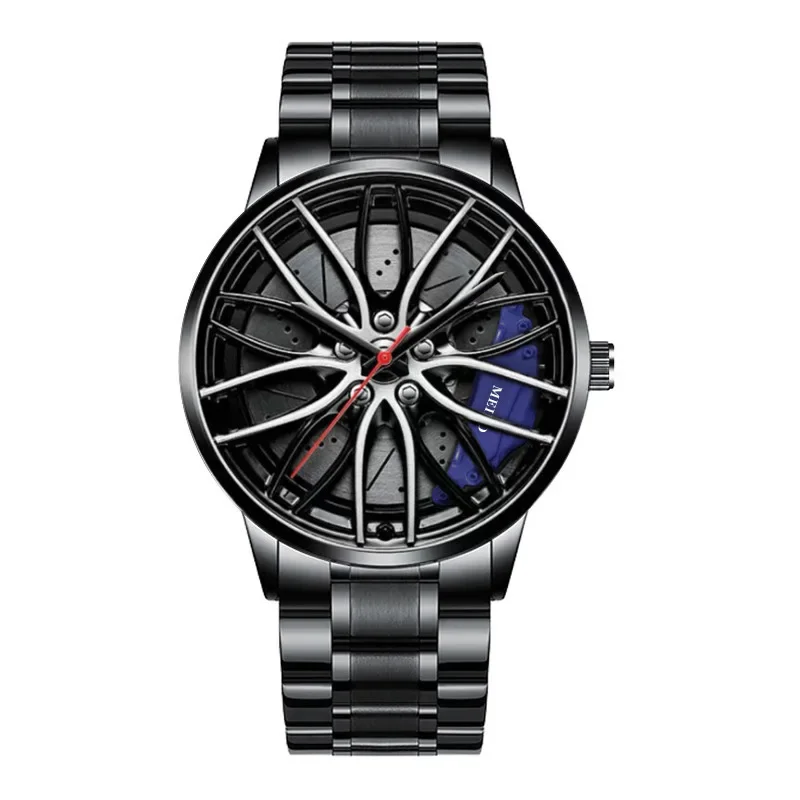 2024 Fashion Fully Automatic Movement Watch Men's Vacuum Plated Wheel Style Non Mechanical Watch New Men's Watch Gift