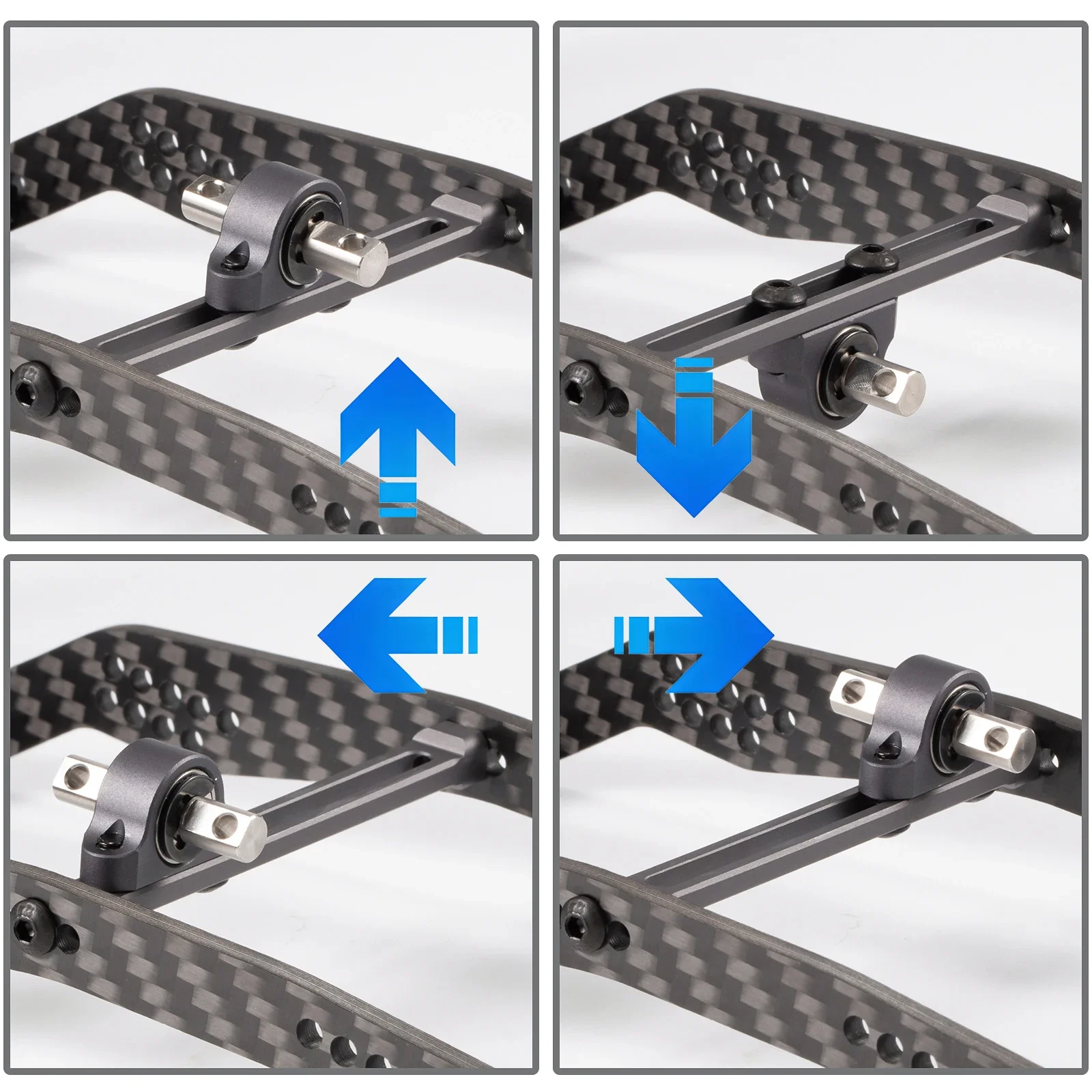70 مللي متر نقل حالة قابل للتعديل الناقل تحمل ل LCG الهيكل 1.9 رمح شركات الحفارات بناء 1/10 RC الزاحف ترقية