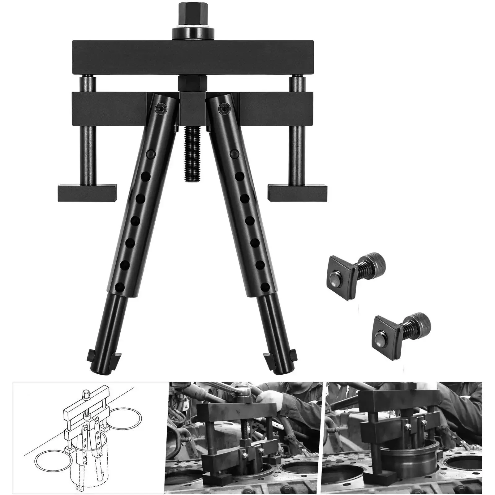 Universal Cylinder Liner Puller Assembly - Heavy Duty Diesel Engine Cylinder Liner Puller