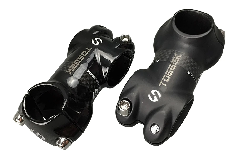 TOSEEK Bike stem Full Carbon Fibre Alloy 7 Degrees Mountain Road Bicycle stem Matt/glossy 25.4*50/60/70/80mm MTB Bicycle Parts