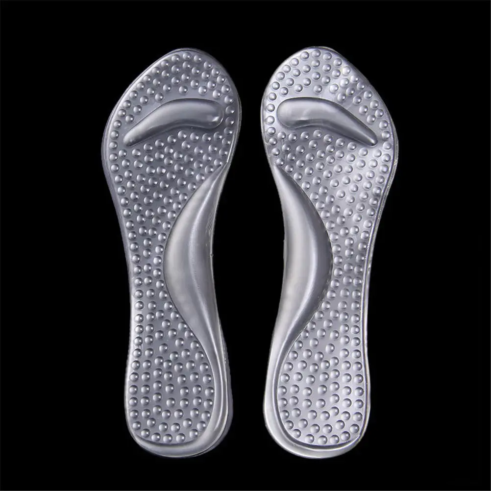 Clear Silicone Gel Massage Arch Ondersteuning Inlegzolen Orthopedische Flatfoot Voorkomen Voet Cocon Hoge Hakken Schoenen Pad Voeten Care Tools Vrouwen