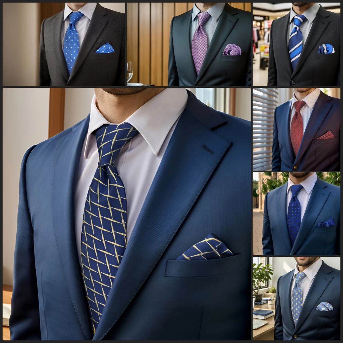 Corbatas para hombre, conjunto cuadrado de bolsillo, moda colorida, Extra larga, 160cm, 63 