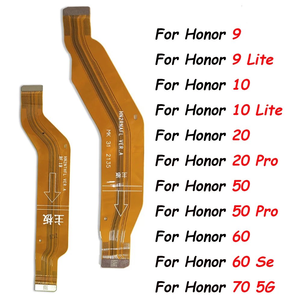 New Main Motherboard Connector Board Flex Cable For Huawei Honor 50 60 SE 70 5G 9 10 20 50 Lite 20 50 Pro Motherboard Flex Cable