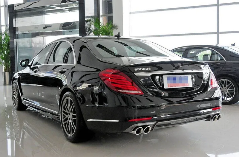 For Mercedes W222 Spoiler S Class S63 ABS Rear Trunk Spoiler Wing S300 S350 S400 S500 S550 S63 4-door Sedan 2014 - UP