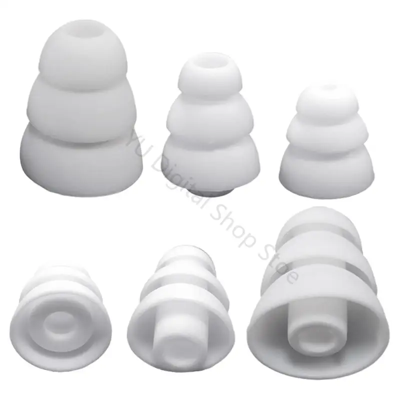 96BA 3,8 mm, mehrere Größen, 6 Stück, geräuschisolierende Silikon-Ohrhörerspitzen für die meisten In-Ear-Kopfhörer – Detail 3
