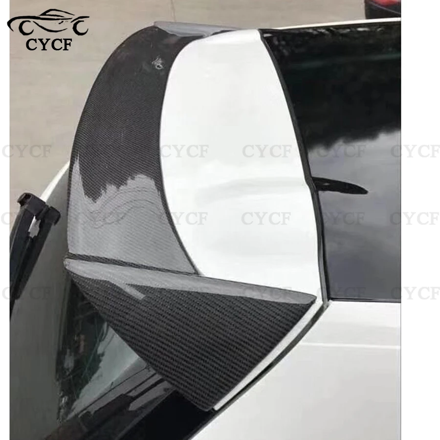 VW Scirocco 2009 Carbon Fiber Roof Spoiler Trunk Wing Rear Wing Upgrade Body Kit Tuning Accessory for Volkswagen Car