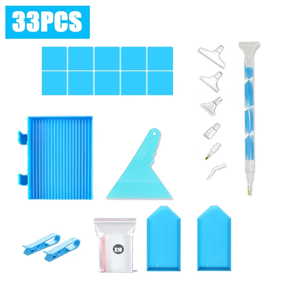 DIY Diamond Painting Tool Elbow Drill Pen Storage Box Set Quick Stick Drill Pen Roller Pressure Drill Artifact