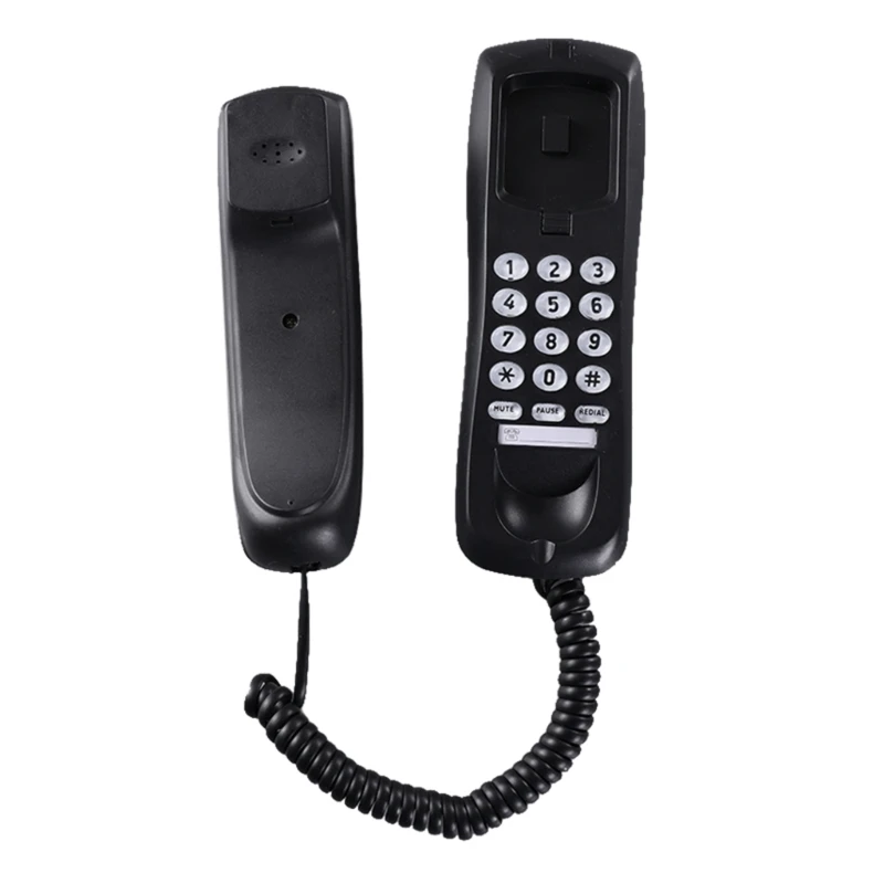 F3MA Wall Phone Fixed Landline Wall Telephones with Speed Dial- and Memory Buttons