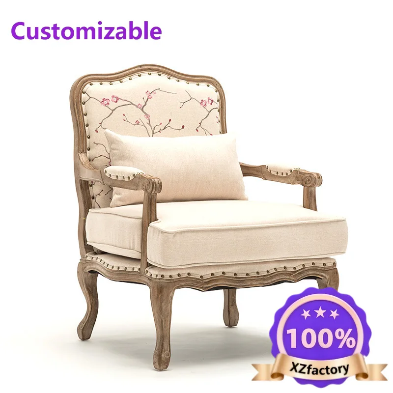 Factory Direct 2026 Top Sofá pastoral americano, sofá europeo retro, sofá campestre ligero de lujo