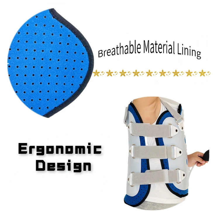 Child's gerinc Hátvéd thoracolumbar gerinc Rögzítés Összekötő rúd derékon Oldalborda Szellőztet Párna Corrector thoracic gerinc fractures orthotics