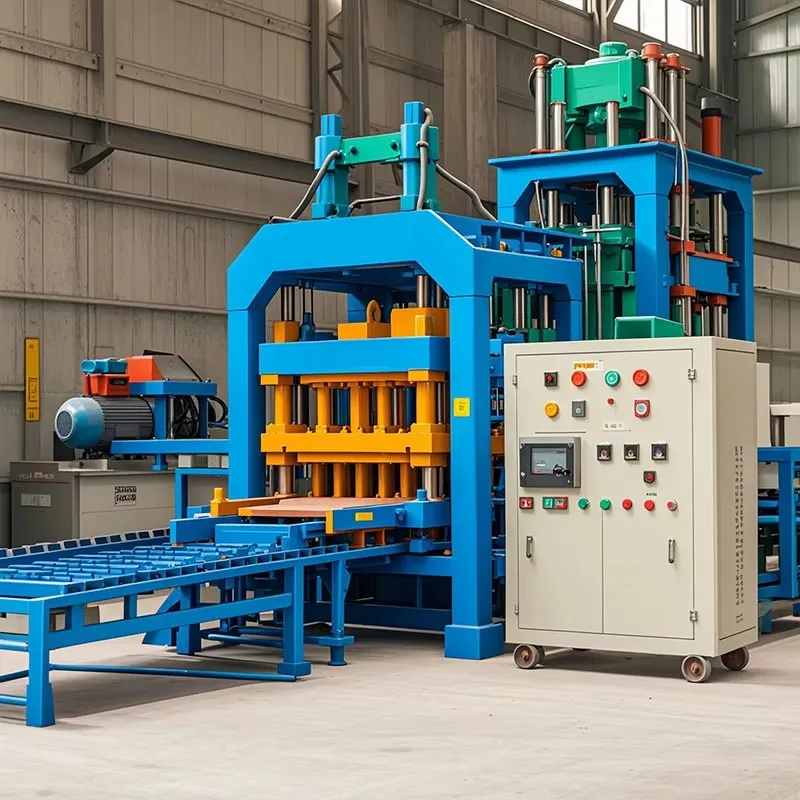 Hydraulic Concrete Brick Making Machine Automatic Building Block Production Line Factory Supply view 2