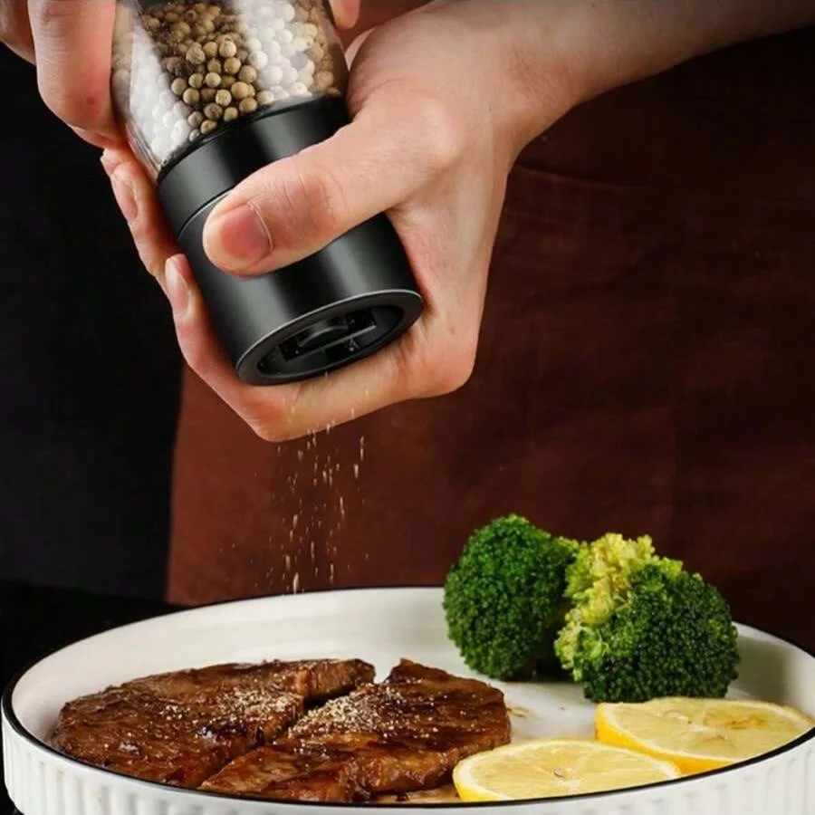 1pc Pepper Grinder Household Manual Pepper Powder Grinder Bottle Kitchen Pepper Black Pepper Grain Grinder Seasoning Bottle