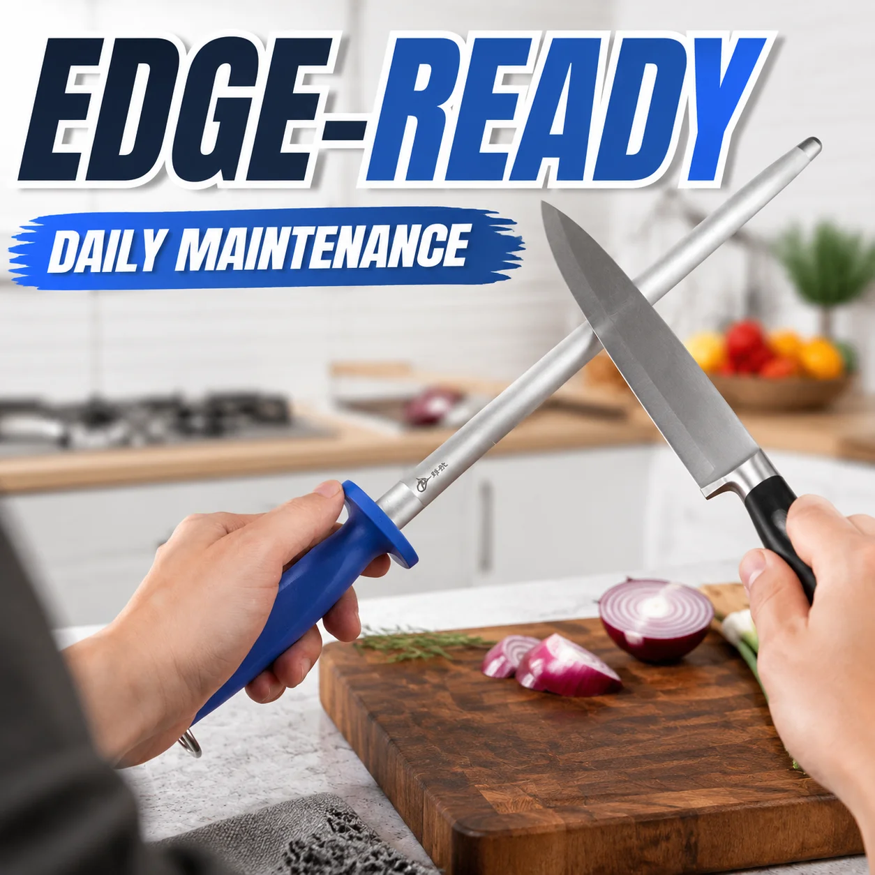 12'' Professional sharpening rod 6000 wire diameter Sharpener Honing Steel bar Kitchen Knife Stainless Steel Sharpening Stick