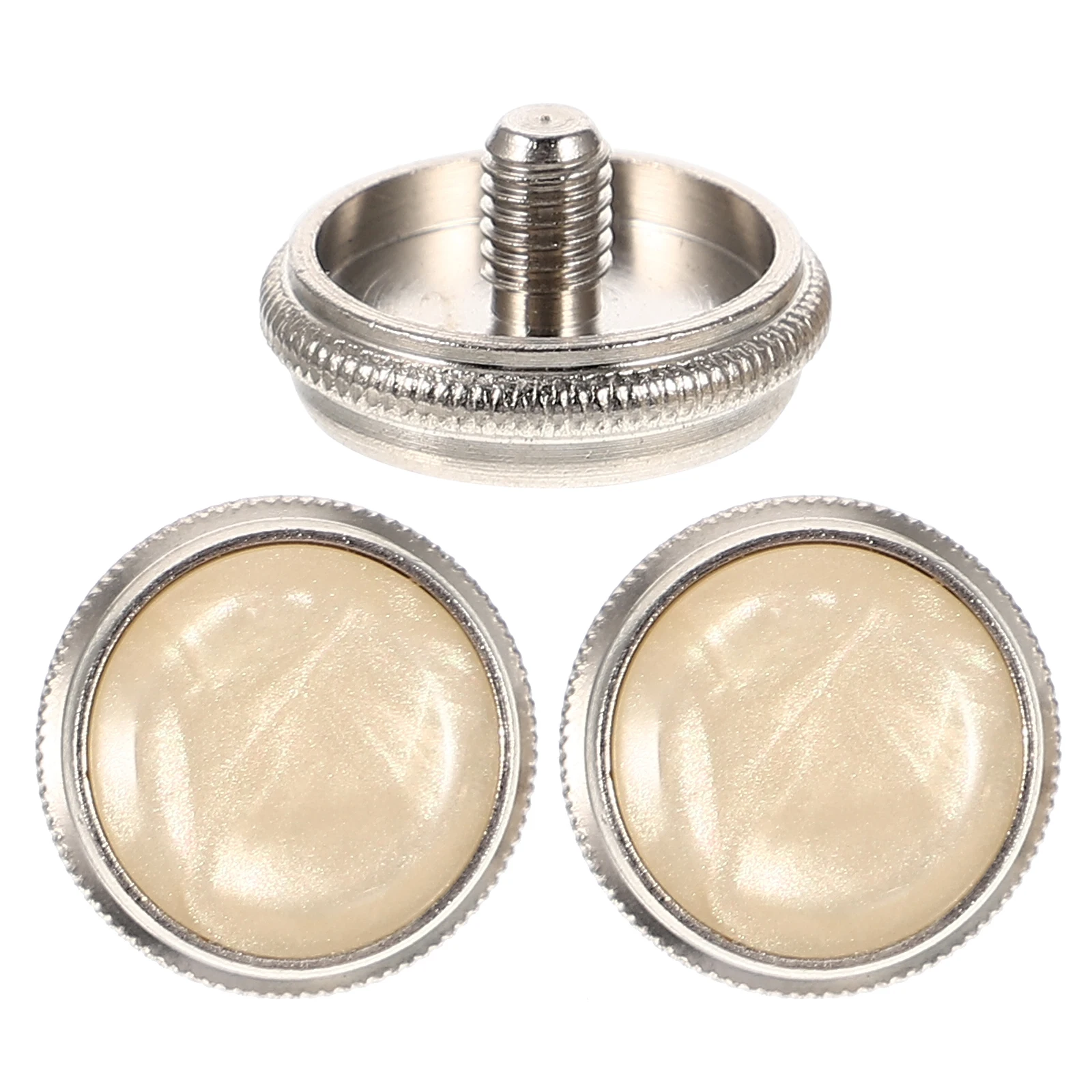 

3 Pcs Trumpet Key Cover Finger Button Buckle Small Size Gold Color Nickel Plated Durable Musical Supplies Accessories