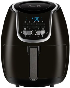 Image PowerXL Vortex Air Fryer Plus 5 Quart Capacity, Black, 1500 Watts