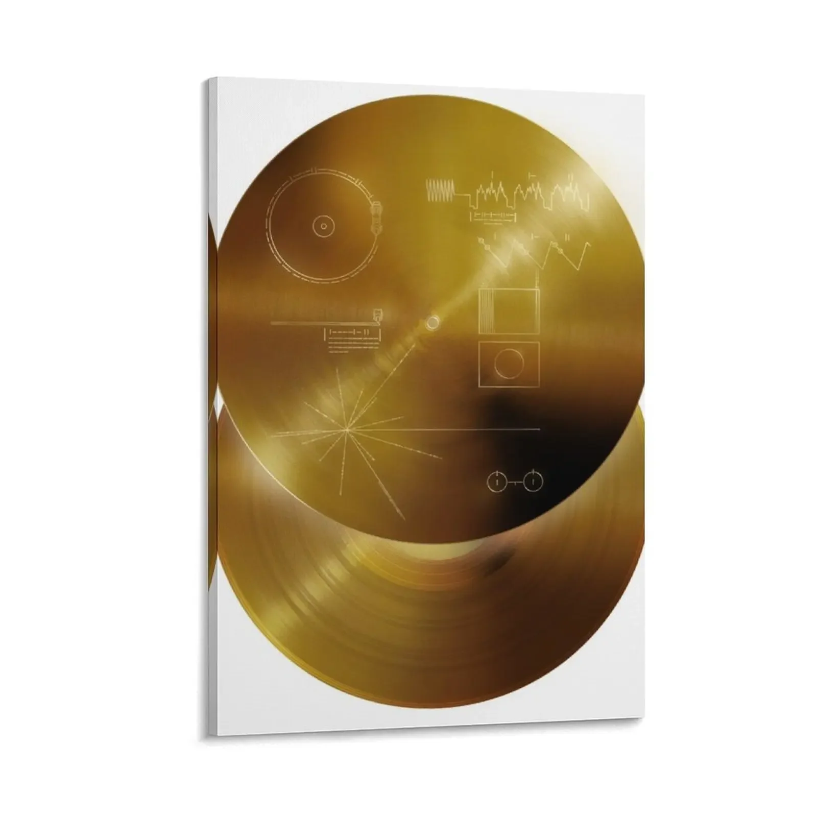 

Белая женская Эстетическая постеры на стену Voyager's Golden пластина-B-Side