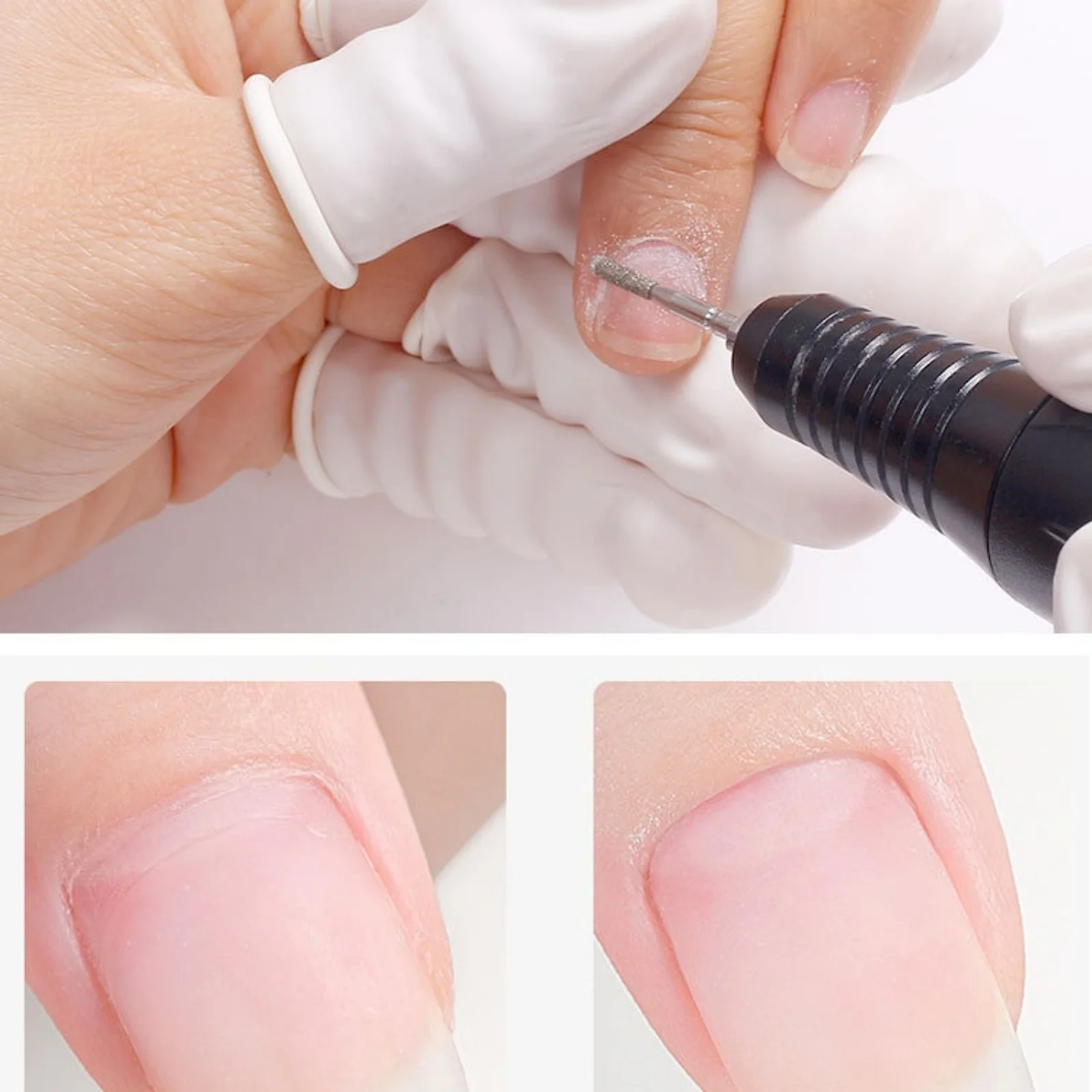 ชุดหัวขัดเล็บ 6 ชิ้น/กล่อง สำหรับขจัดหนังกำพร้า สไตล์รัสเซีย หัวเจียร์สำหรับทำเล็บแบบพกพา ความแข็งสูง