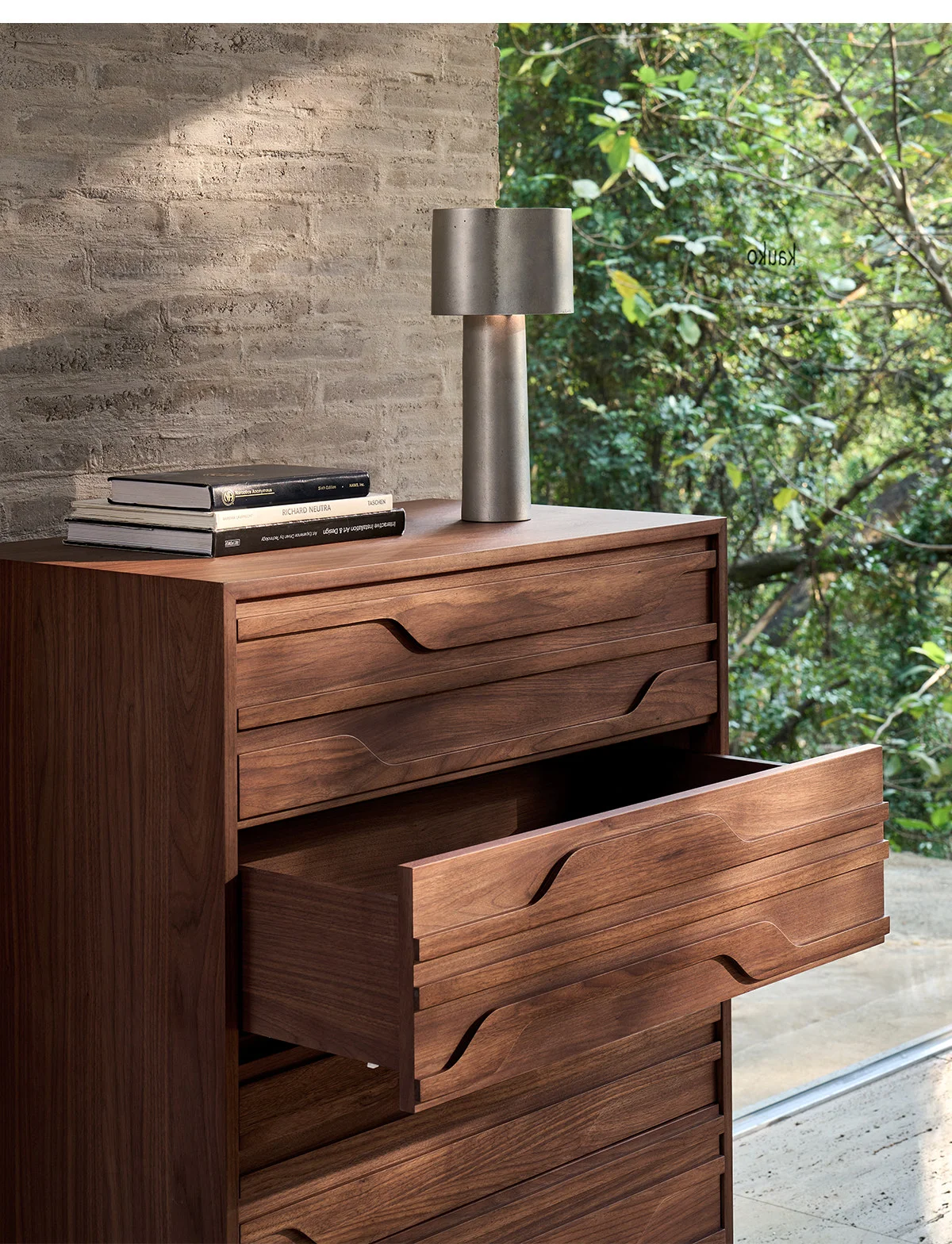 Home retro floor storage cabinet Bedroom side cabinet