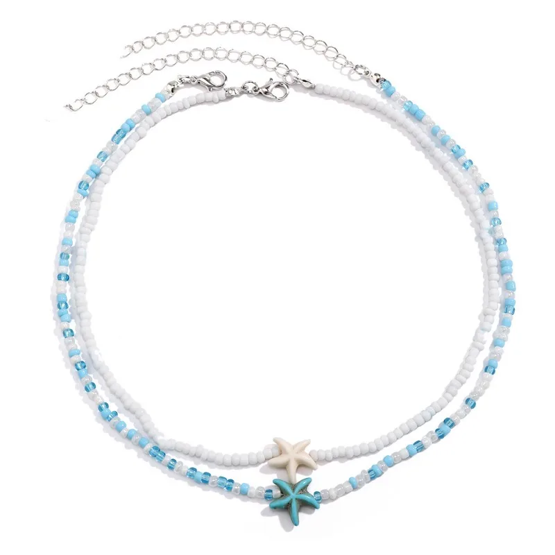 Tidepool Starfish Necklace, Beach Boho Jewelry Gift