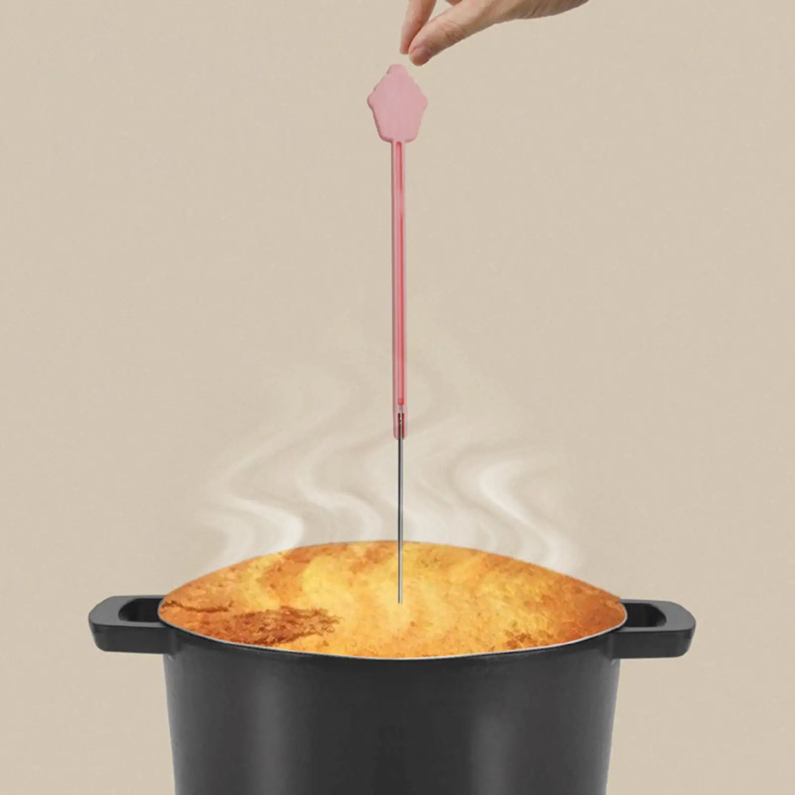 304 Stainless Steel Cake Testing Pin Foldable Cake Probe for Kitchen Bakery