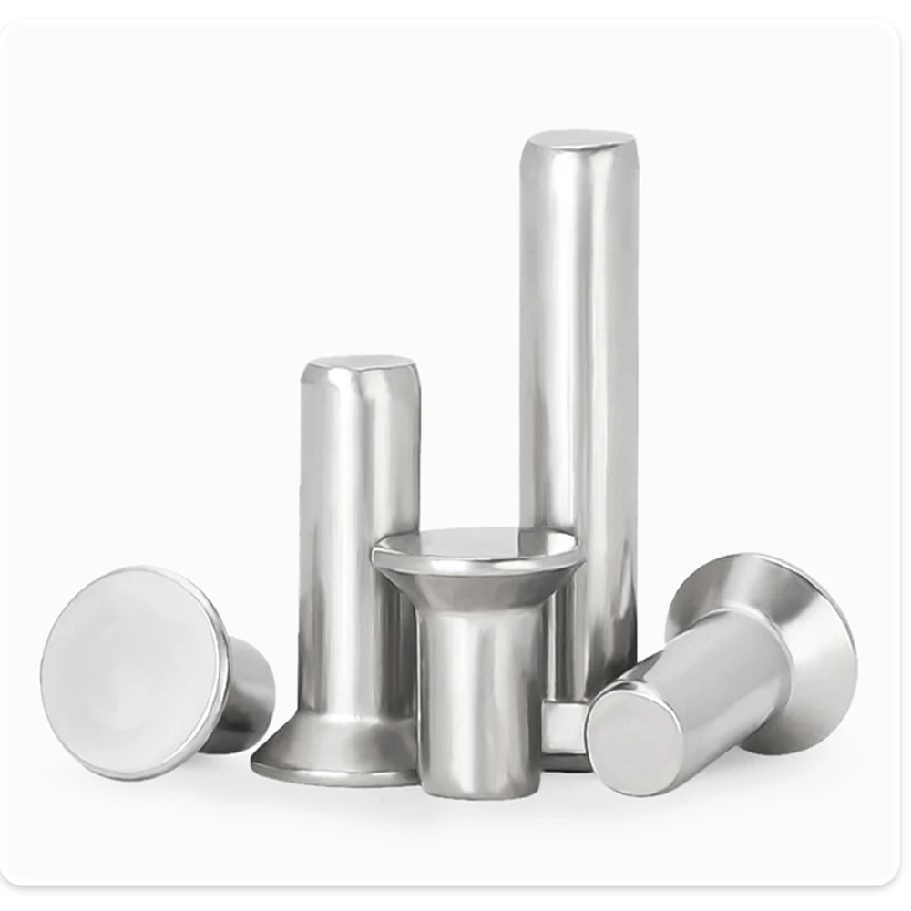 2 Pcs-20 Pcs 304 Stainless Steel Countersunk Head Solid Rivet Gb869 Flat Head M5 M6 M8 Length 8/10/20/25/30/35/40/45/50/55/60mm