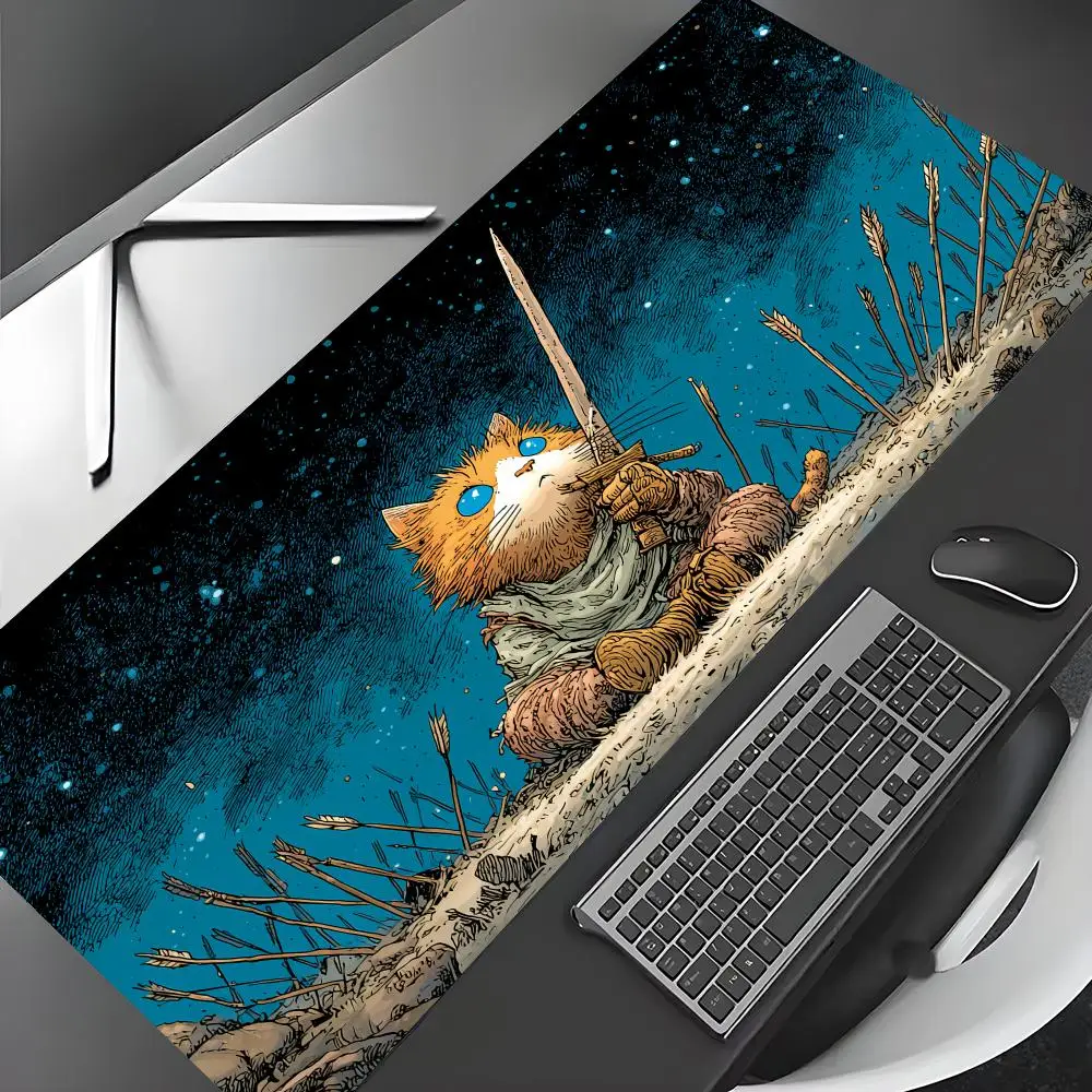 The Lone Survivor anime Mouse Pad Gaming mats Non-Slip Durable Desk Mat mousepad With Stitched Edge HD printing Office mat