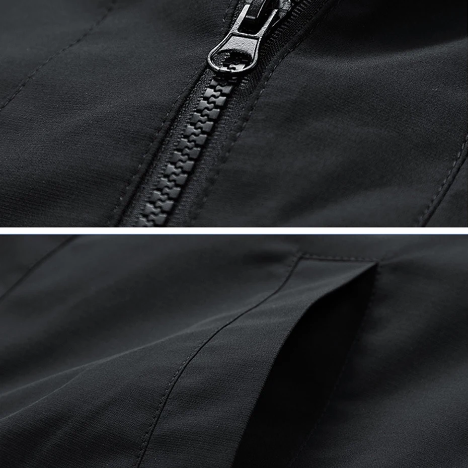 Spring Autumn Multi-pocket Cargo Jacket Men 8XL Plus Size Jackets Coats Fashion Casual Windbreaker Stand Collar Camp Jacket Male