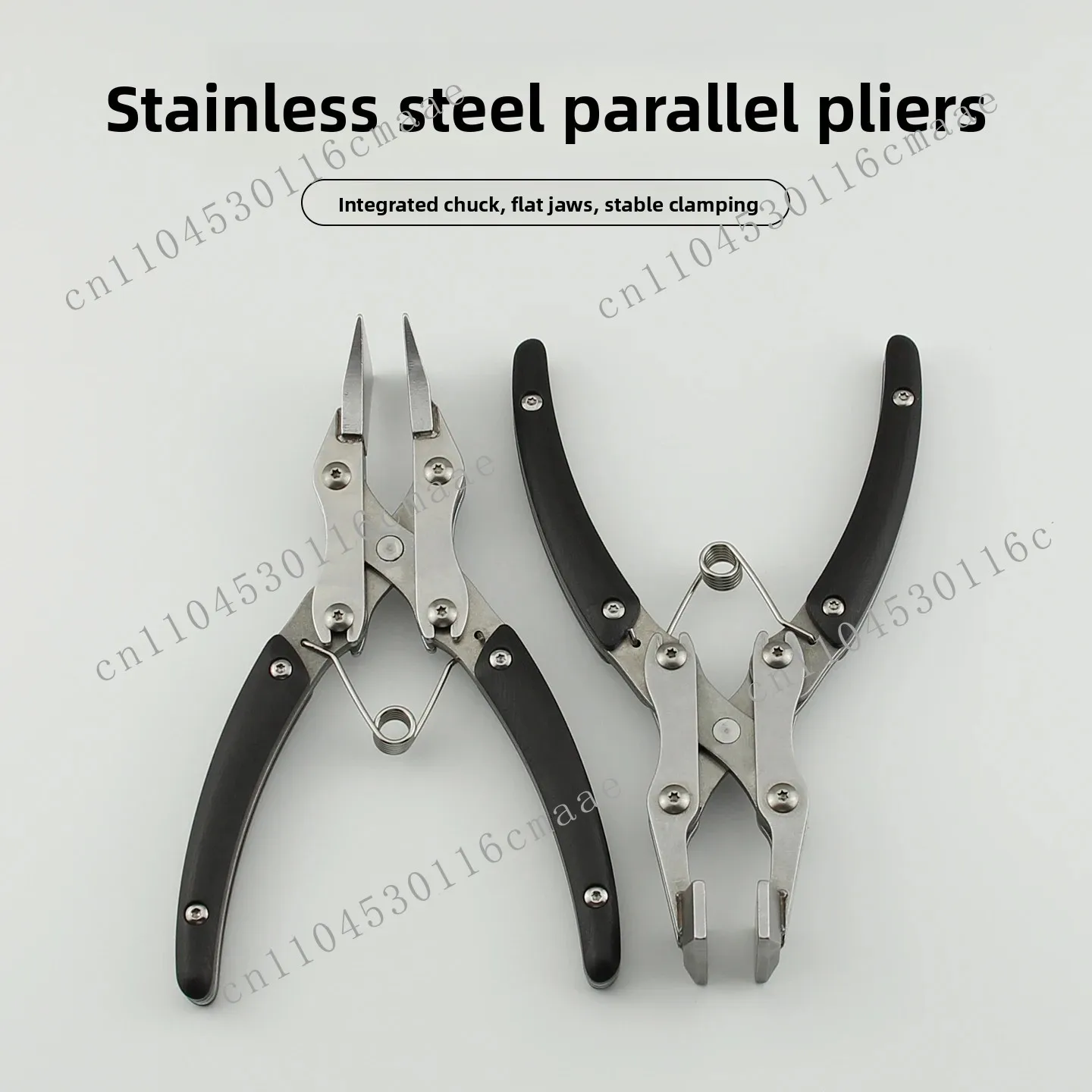 Stainless Steel Parallel Pliers Handmade DIY Leathercraft Clasp Clamp Edge Pressing Flat Pliers Leather Glue Line Clamping Tool