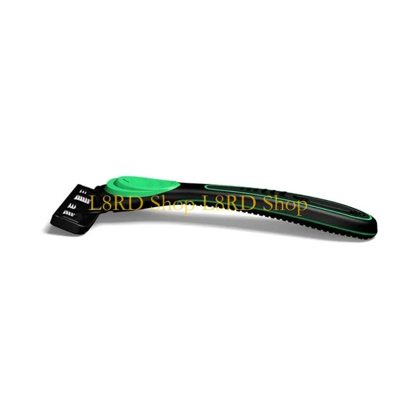 L8RD Convenient 7 Layer Shaving Set Interchangeable Heads Ergonomic Rubber Handle