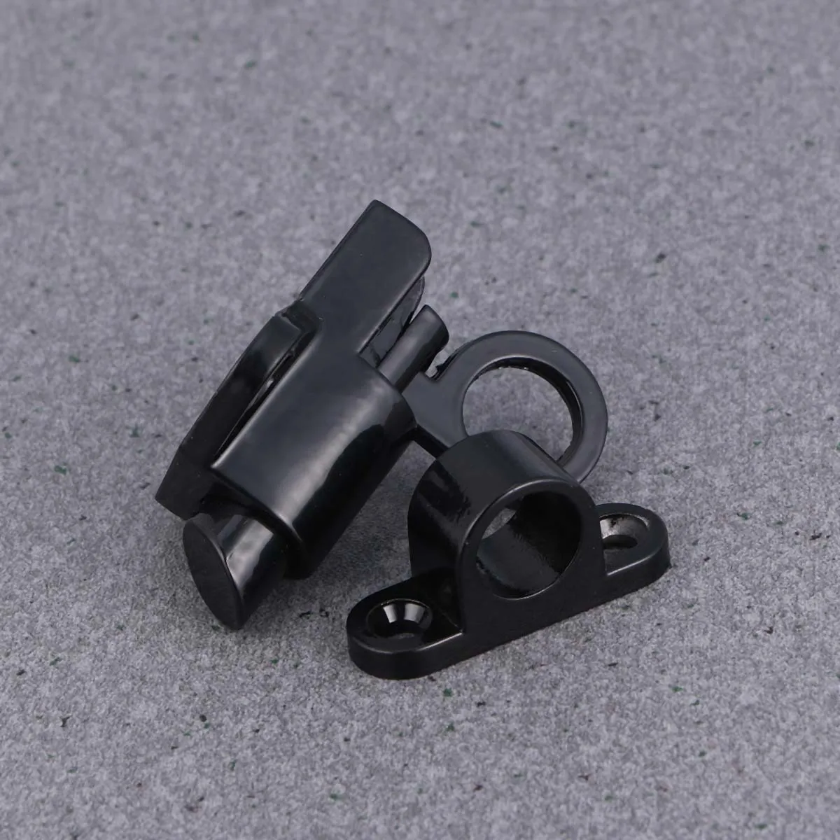

Black Aluminum Alloy Bounce Door Bolt Self-Closing Automatic Pull Ring Spring Latch Window Gate Security Lock Bounce Door Bolt