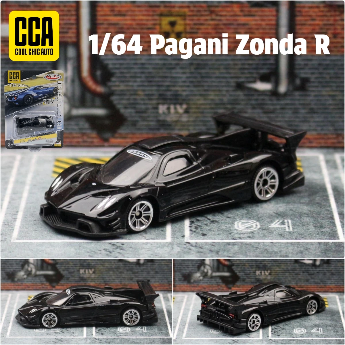 CCA 1/64 Series Pagani Zonda Revolucion Racing Toy Car Model