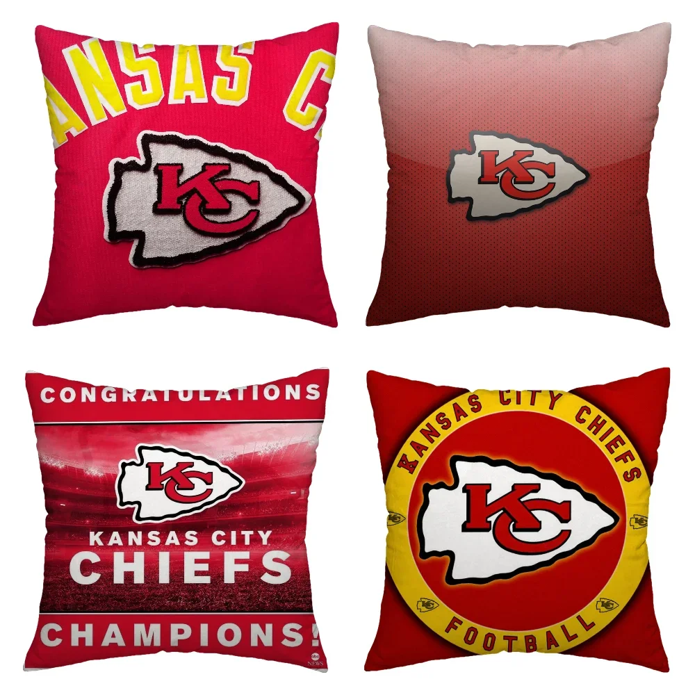 Pillow Cover Kansas City Chiefs Decorative Pillows for Sofa Luxury Living Room Decoration Personalized Gifts Pilow Covers Home