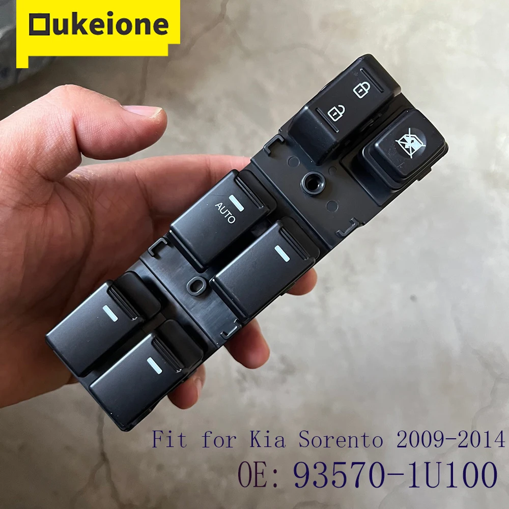 Interruptor de ventanilla eléctrica, botón de Control de elevación para Kia Sorento 2009, 2010, 2011, 2012, 2013, 2014, accesorios para automóviles