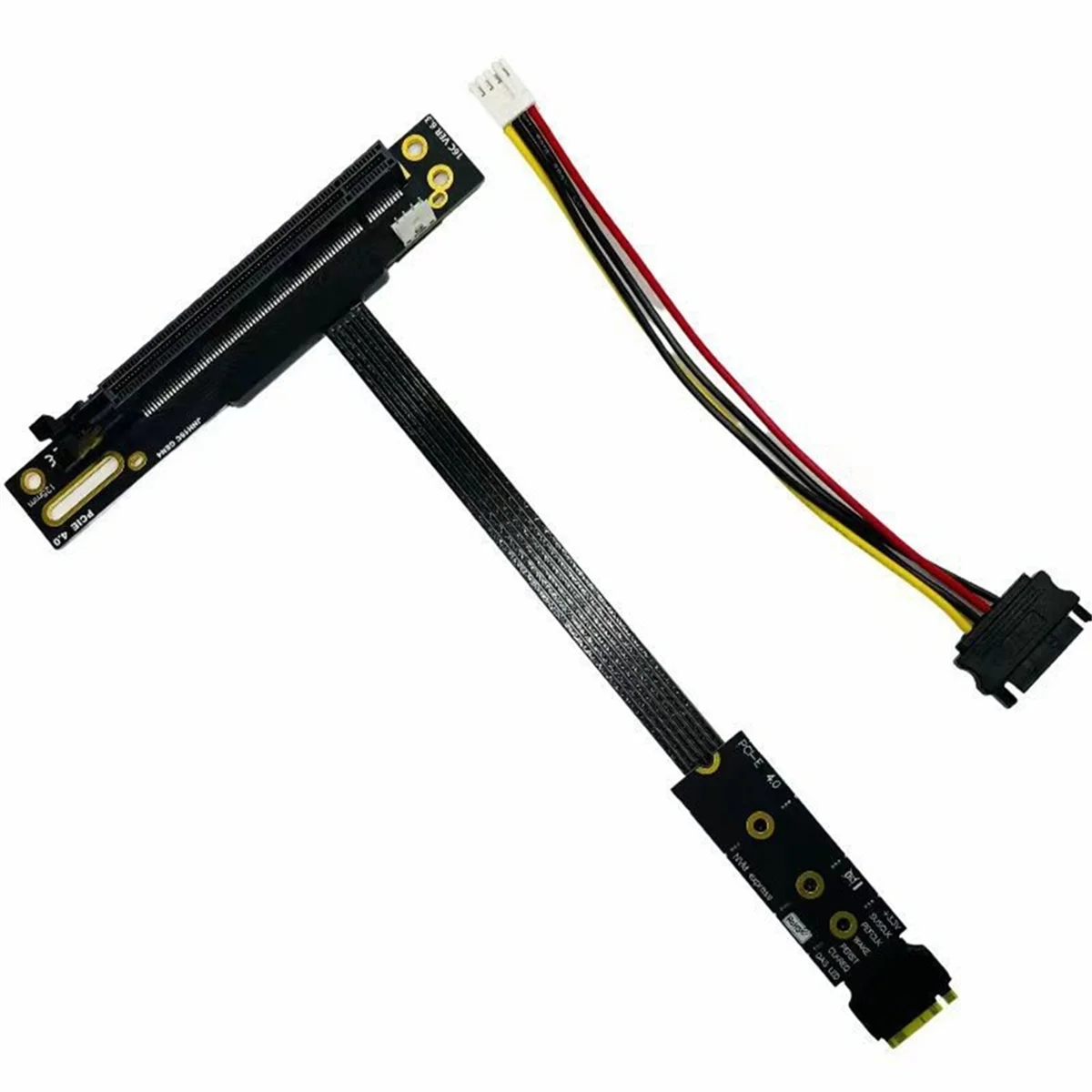 M.2 to PCIE X16 Adapter Cable for SSD M.2 Nvme Gen4 to PCIE 4.0, 50CM