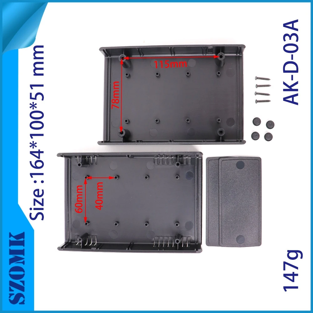 SZOMK abs plastic electronics control box (1Pcs) 163*100*50mm plastic equipment enclosure instrument project case