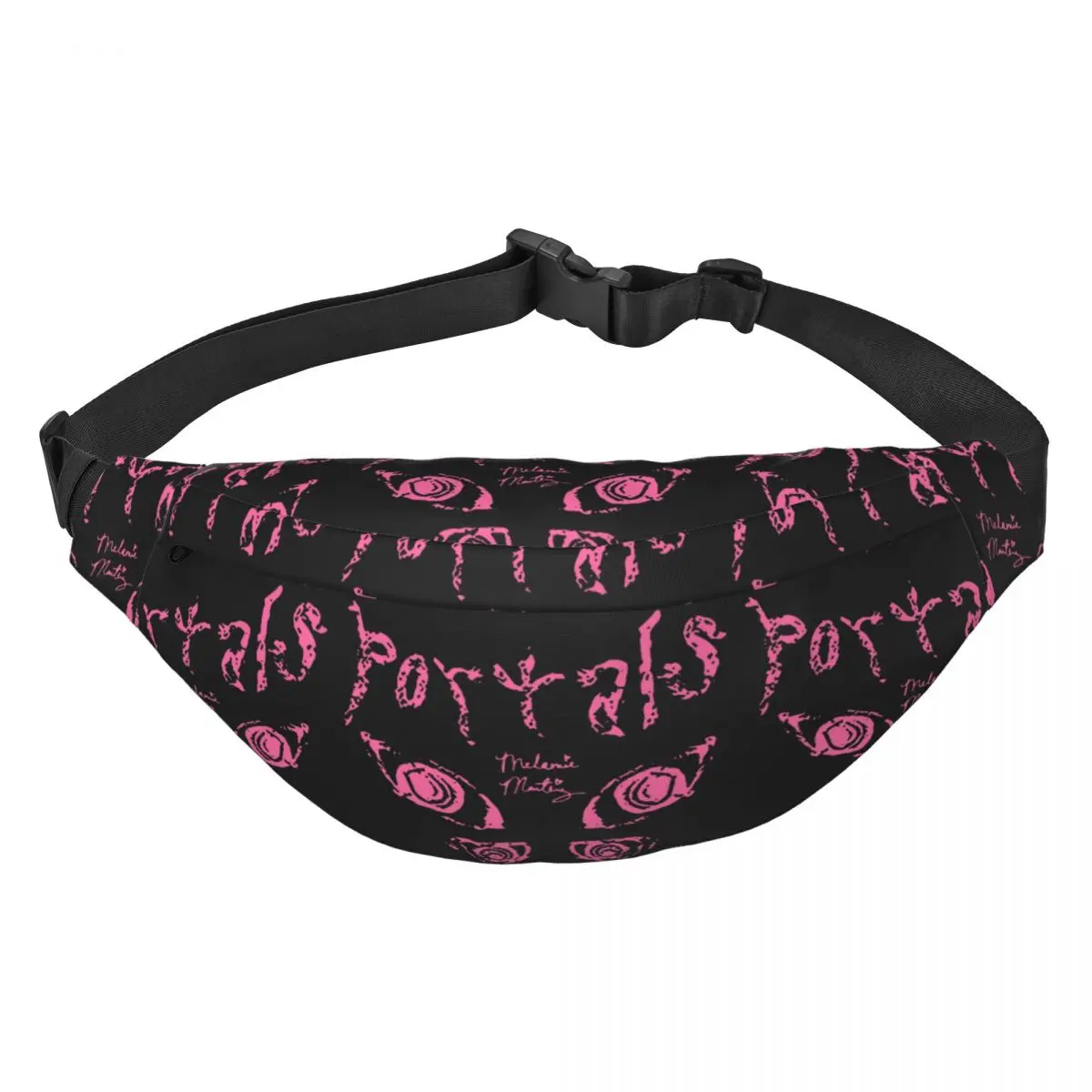 

Custom Four Eyes Melanie Martinez Fanny Pack Men Women Sling Crossbody Waist Bag for Cycling Camping Phone Money Pouch