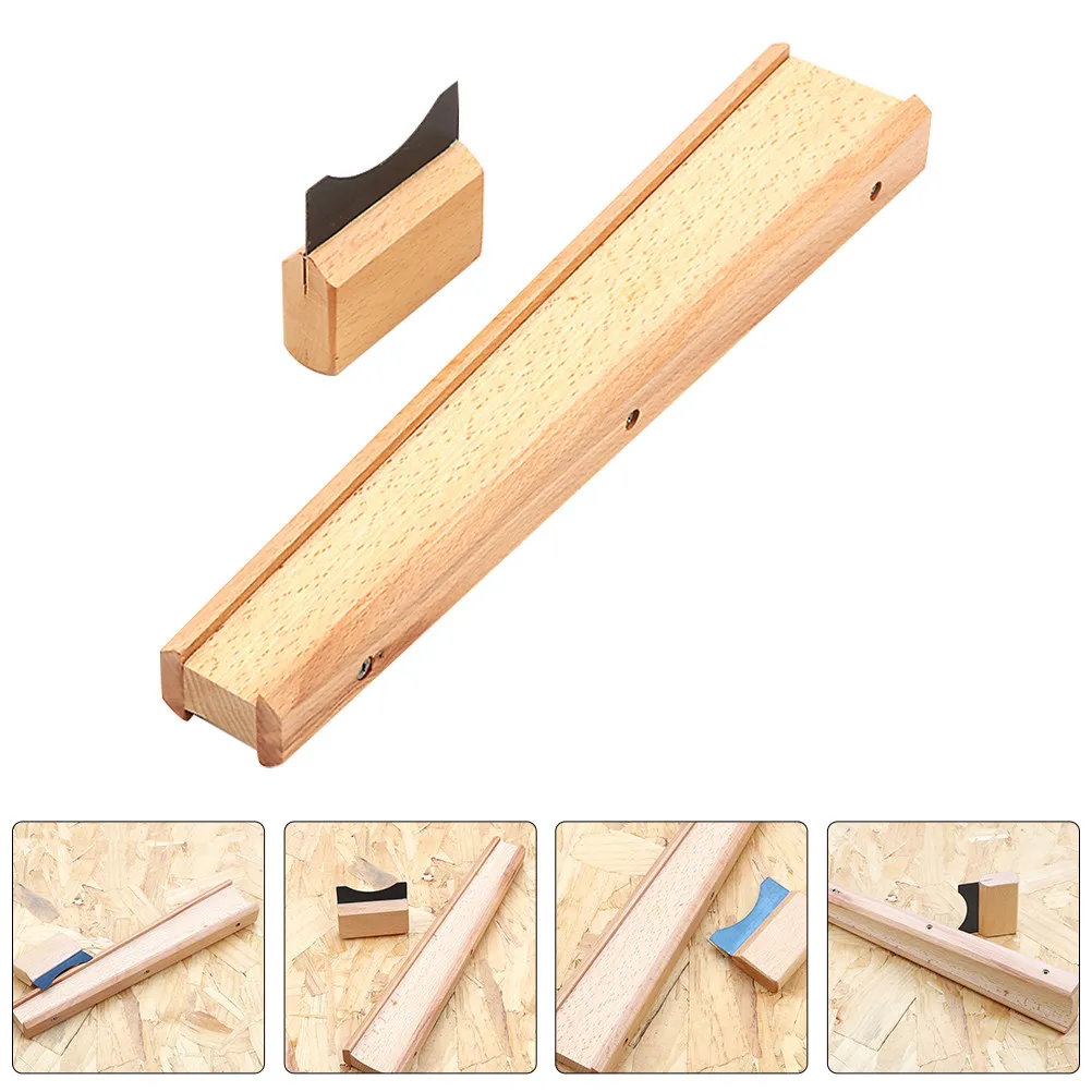 1Set Violin Fingerboard Holder and Scraper Kit Wooden Long Time Use Simple Design Smooth Surface No Burrs Violin Accessories