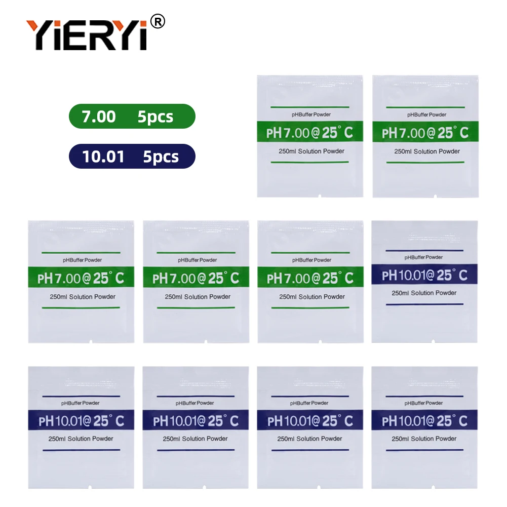 1/5/10Set(1/10/20 bags)PH Buffer Powder For PH Test Meter Calibration Solution 4.01&10.1/7.0&10.1/4.01&7.0 Calibration Point