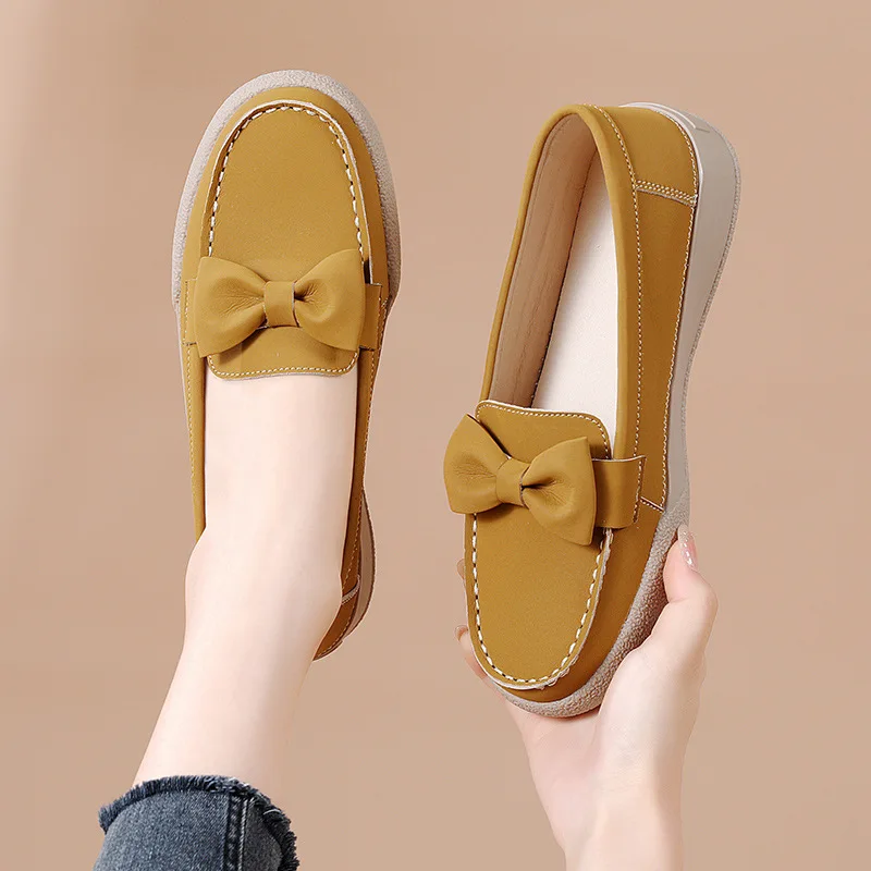 

Autumn Women's Shoes Casual Slip-on Flat Bow Loafers Ladies Casual Shoes Moccasins Sneakers Comfortable Flat Shoes Zapatos Mujer