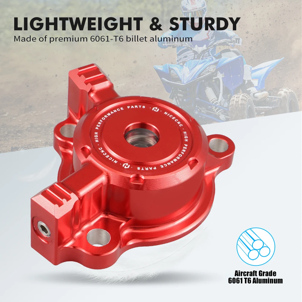 NICECNC YZ250F 透明クリアオイルフィルターカバーキャップガードプロテクター ATV ヤマハ WR250F WR450F YZ250F 2003-2007