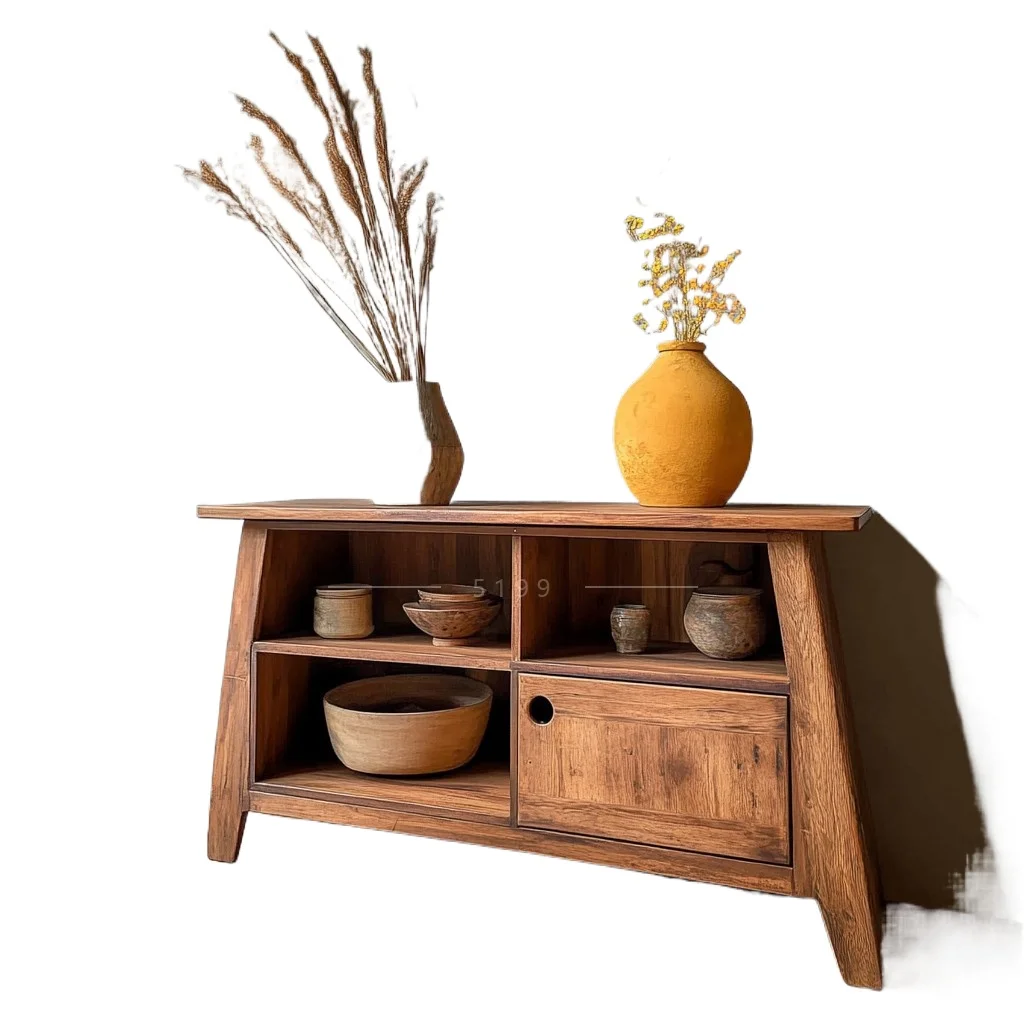 

Современный простой обеденный боковой шкаф из цельного дерева, домашняя кровать и боковой шкаф для хранения завтрака в ресторане