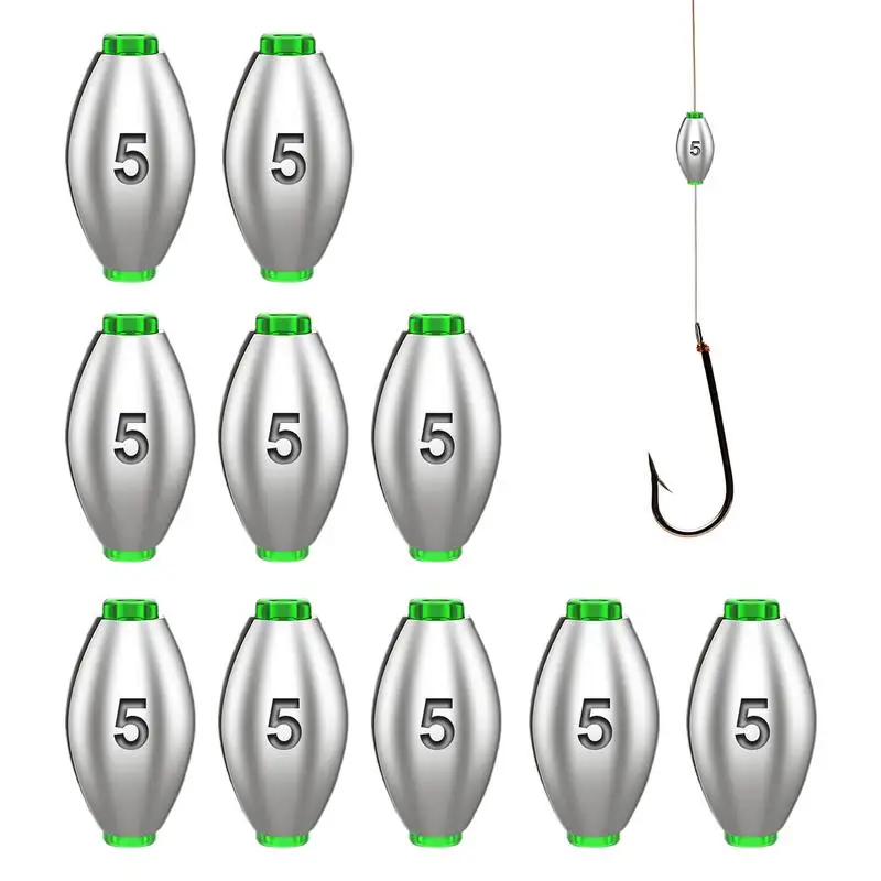 

Fishing Weights Sinkers Saltwater Bullet Lead Weights Sinkers Fishing Sinkers Olive Shaped 10x Lead Weights Saltwater Fishing