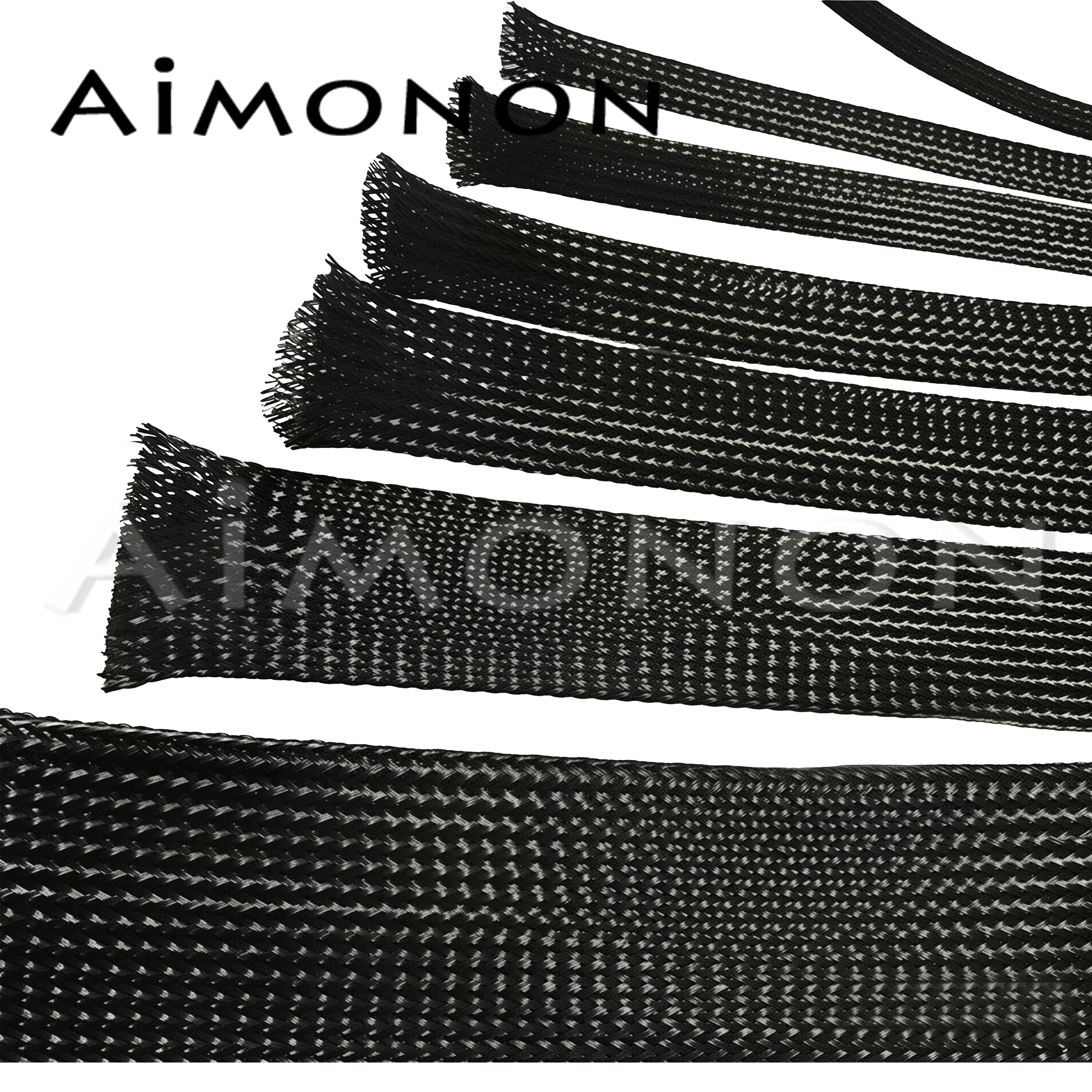 1/5/10/m black insulated braid sleeving 2/4/6/8/10/12/14/16/20/25/30/35/40 mm tight pet wire cable gland protection wire sleeve